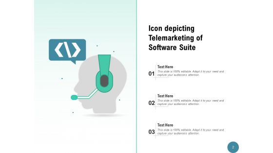 Telesales Icon Customers Process Ppt PowerPoint Presentation Complete Deck
