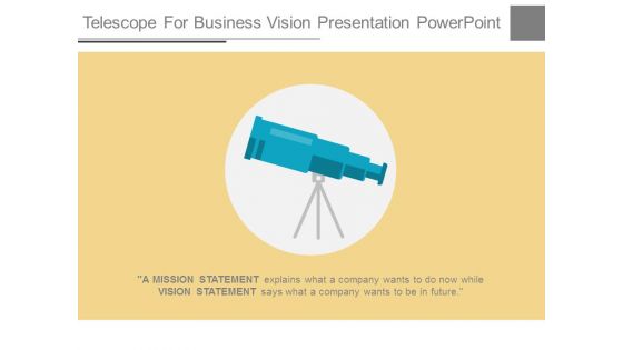 Telescope For Business Vision Presentation Powerpoint