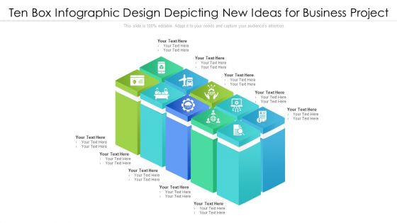 Ten Box Infographic Design Depicting New Ideas For Business Project Ppt PowerPoint Presentation File Example File PDF