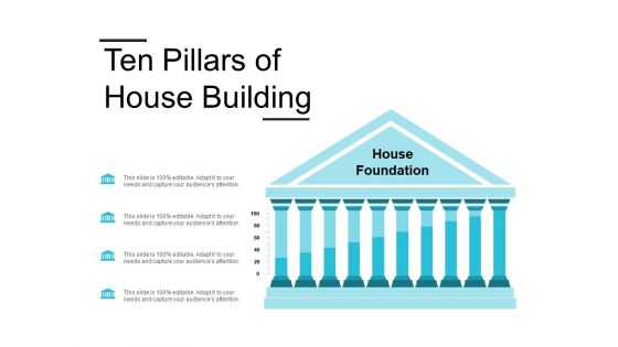 Ten Pillars Of House Building Ppt PowerPoint Presentation Inspiration Templates