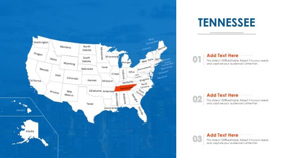 Tennessee Map PowerPoint Presentation Ppt Template PDF