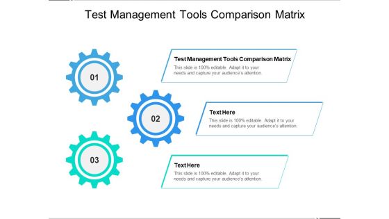 Test Management Tools Comparison Matrix Ppt PowerPoint Presentation Model Background Designs Cpb