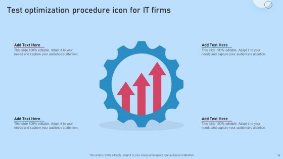 Test Optimization Procedure Ppt PowerPoint Presentation Complete Deck With Slides