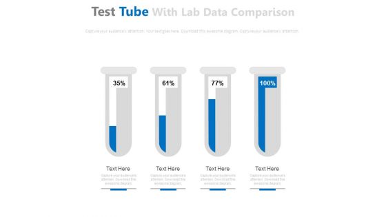Test Tubes For Financial Ratio Analysis Powerpoint Slides