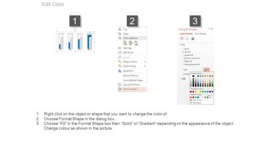 Test Tubes For Financial Ratio Analysis Powerpoint Slides