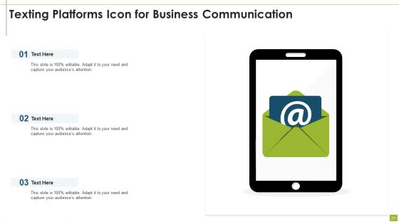 Texting Platforms Ppt PowerPoint Presentation Complete Deck With Slides