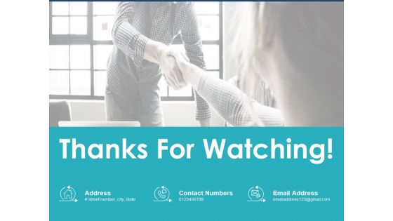 Thanks For Watching Agile Marketing Ppt PowerPoint Presentation Icon Show