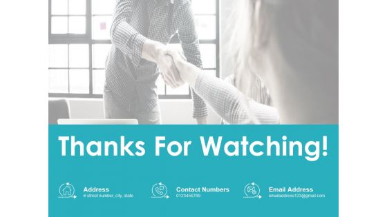 Thanks For Watching Agile Marketing Ppt PowerPoint Presentation Outline File Formats