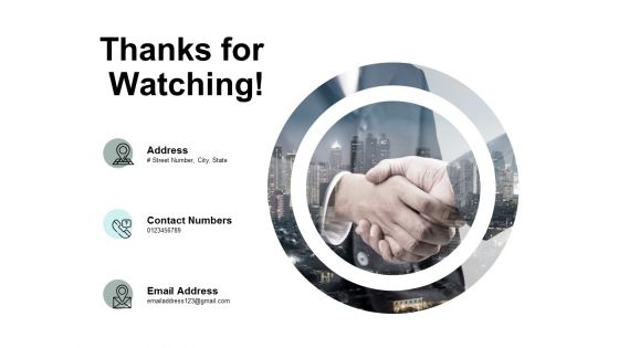 Thanks For Watching Bizbok Organisation Framework Ppt PowerPoint Presentation Inspiration Graphics Template
