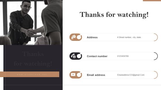 Thanks For Watching Opening Retail Store In Untapped Industry For Sales Growth Portrait PDF