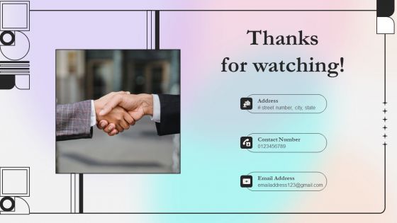Thanks For Watching Ppt PowerPoint Presentation File Model PDF