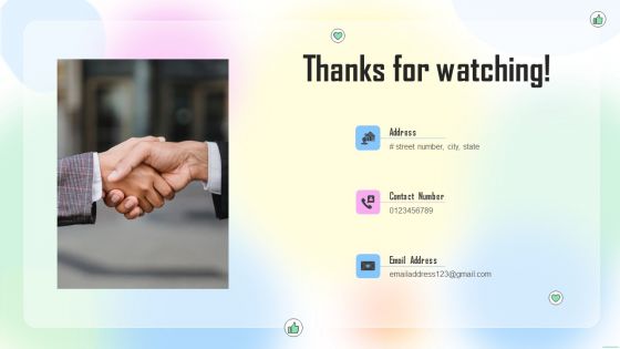 Thanks For Watching Ppt PowerPoint Presentation File Templates PDF