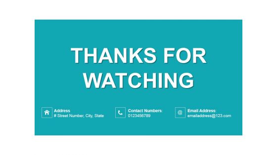 Thanks For Watching Ppt PowerPoint Presentation Inspiration Guidelines