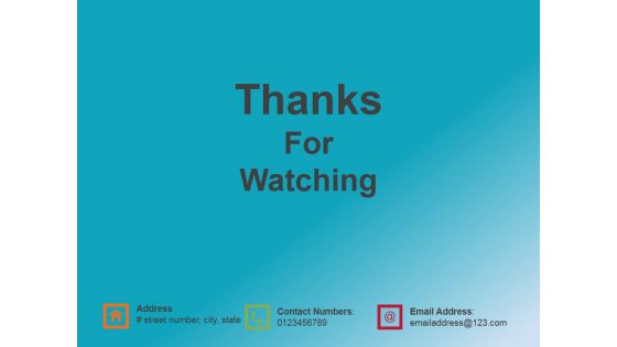 Thanks For Watching Ppt PowerPoint Presentation Professional Format Ideas