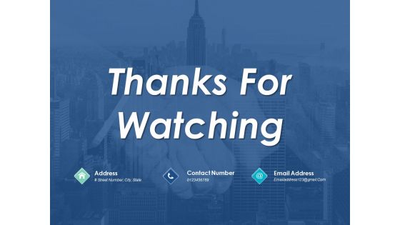 Thanks For Watching Project Management Ppt PowerPoint Presentation File Icon