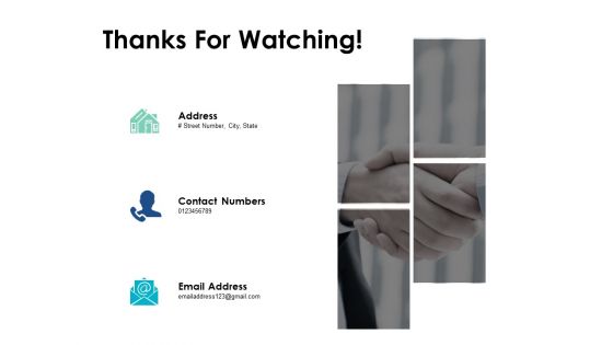 Thanks For Watching Understanding Competitive Landscape Ppt PowerPoint Presentation Layouts Show