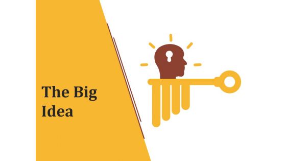 The Big Idea Ppt PowerPoint Presentation Show