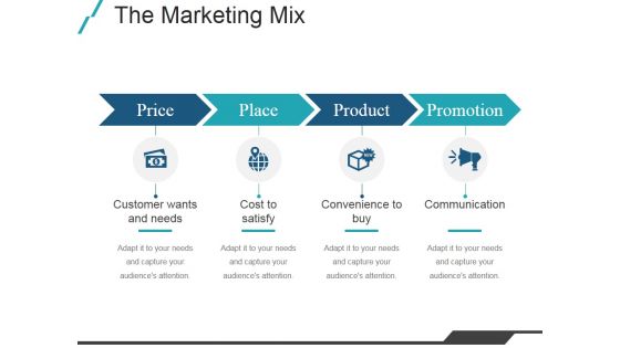 The Marketing Mix Ppt PowerPoint Presentation Deck The Marketing Mix Ppt PowerPoint Presentation Deck
