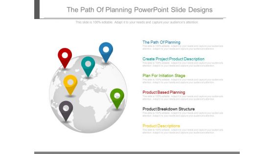 The Path Of Planning Powerpoint Slide Designs