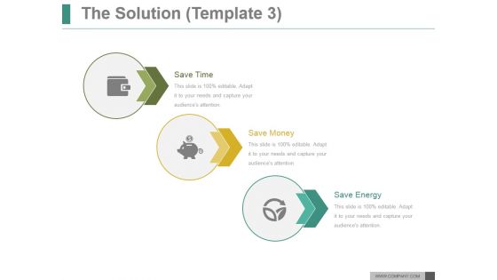 The Solution Template 3 Ppt PowerPoint Presentation Inspiration