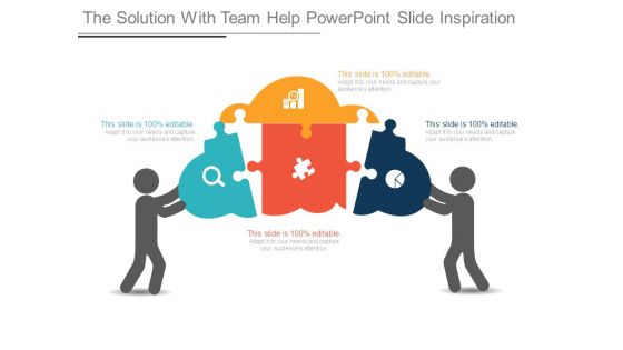 The Solution With Team Help Powerpoint Slide Inspiration
