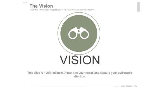 The Vision Ppt PowerPoint Presentation Templates The Vision Ppt PowerPoint Presentation Templates