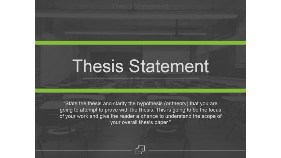 Thesis Statement Ppt PowerPoint Presentation Microsoft