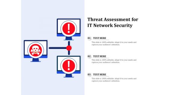 Threat Assessment For IT Network Security Ppt PowerPoint Presentation Gallery Example PDF