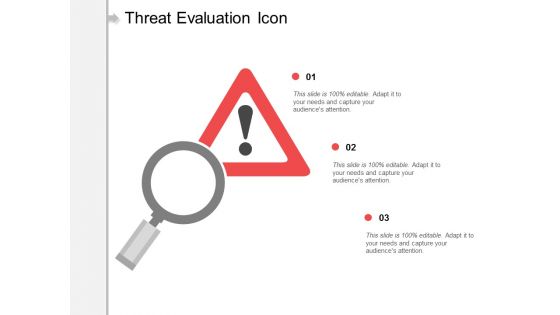 Threat Evaluation Icon Ppt PowerPoint Presentation Outline Graphics Tutorials