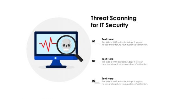 Threat Scanning For IT Security Ppt PowerPoint Presentation Gallery Smartart PDF