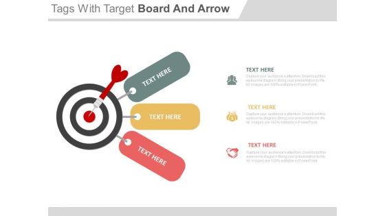 Three Actions To Achieve The Goal Powerpoint Slides