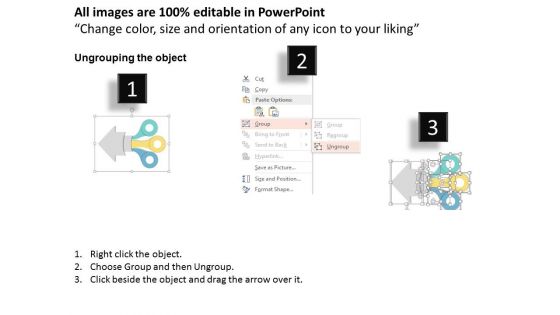Three Arrow Steps Business Infographics Powerpoint Template