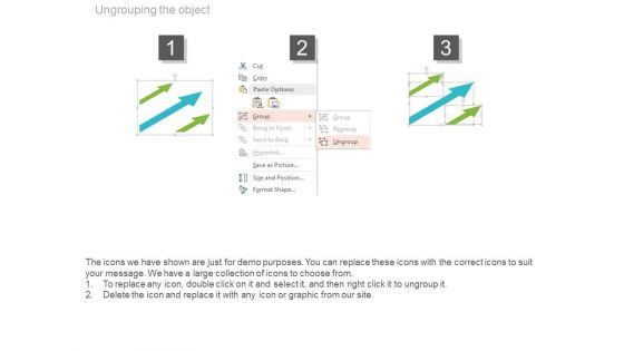 Three Arrows For Competitive Strategy Powerpoint Slides