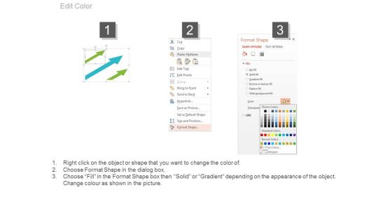 Three Arrows For Competitive Strategy Powerpoint Slides