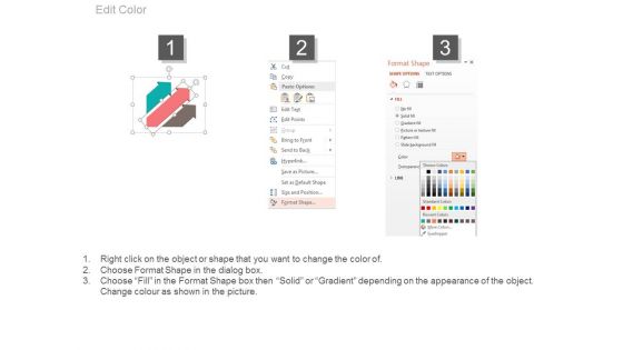 Three Arrows For Positioning In Marketing Powerpoint Template