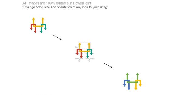 Three Arrows For Strategic Management Process Powerpoint Template