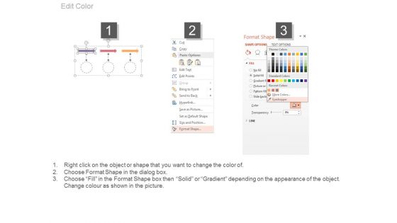 Three Arrows With Years For Timeline Planning Powerpoint Slides