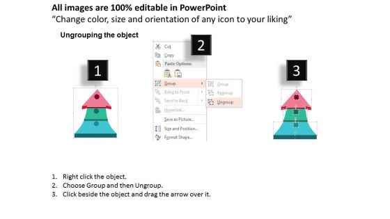 Three Growth Steps Arrow Infographic Powerpoint Template