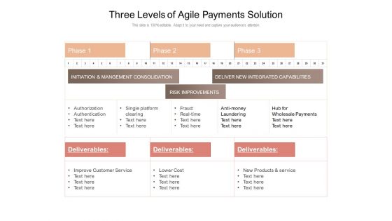 Three Levels Of Agile Payments Solution Ppt PowerPoint Presentation Pictures Example Introduction PDF Three Levels Of Agile Payments Solution Ppt PowerPoint Presentation Pictures Example Introduction PDF