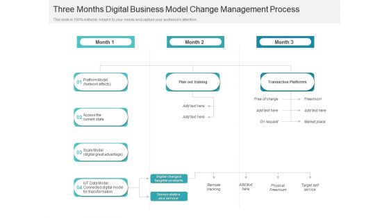 Three Months Digital Business Model Change Management Process Guidelines