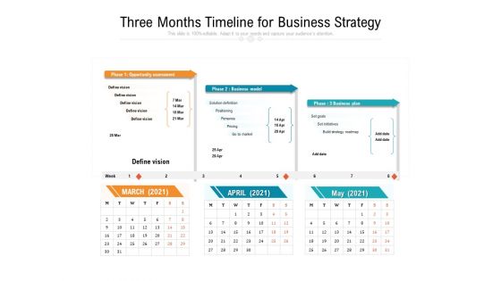 Three Months Timeline For Business Strategy Ppt PowerPoint Presentation Portfolio Microsoft PDF Three Months Timeline For Business Strategy Ppt PowerPoint Presentation Portfolio Microsoft PDF