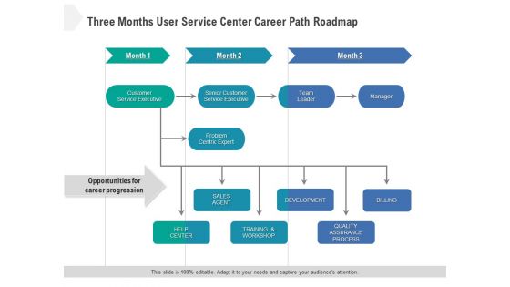Three Months User Service Center Career Path Roadmap Ideas