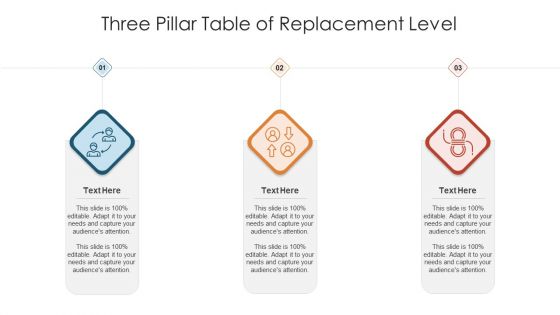 Three Pillar Table Of Replacement Level Ppt PowerPoint Presentation Outline Skills PDF Three Pillar Table Of Replacement Level Ppt PowerPoint Presentation Outline Skills PDF