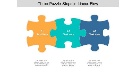 Three Puzzle Steps In Linear Flow Ppt PowerPoint Presentation Inspiration Graphics Design Three Puzzle Steps In Linear Flow Ppt PowerPoint Presentation Inspiration Graphics Design