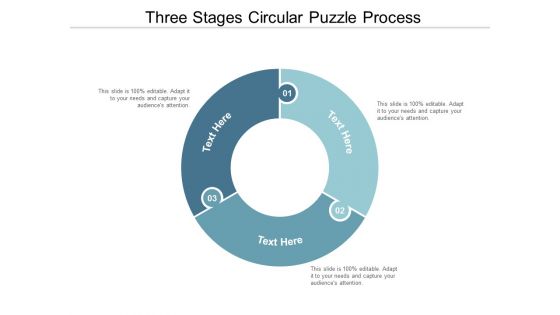 three stages circular puzzle process ppt powerpoint presentation professional skills