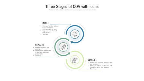 Three Stages Of COA With Icons Ppt PowerPoint Presentation Outline Templates Three Stages Of COA With Icons Ppt PowerPoint Presentation Outline Templates