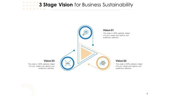Three Steps For Business Values Business Vision Success Ppt PowerPoint Presentation Complete Deck