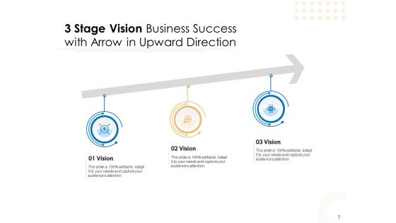 Three Steps For Business Values Business Vision Success Ppt PowerPoint Presentation Complete Deck