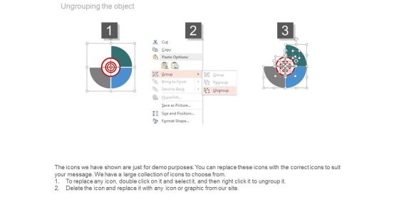Three Steps For Target Analysis Diagram Powerpoint Slides