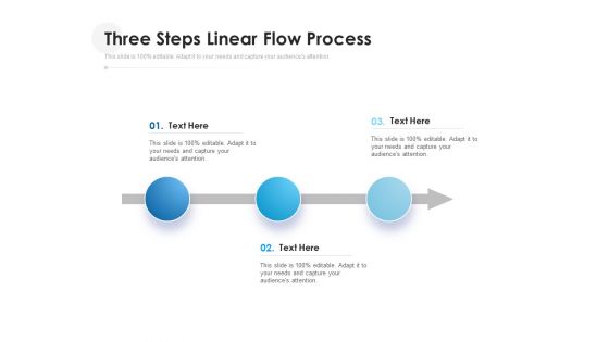 Three Steps Linear Flow Process Ppt PowerPoint Presentation Gallery Clipart PDF Three Steps Linear Flow Process Ppt PowerPoint Presentation Gallery Clipart PDF